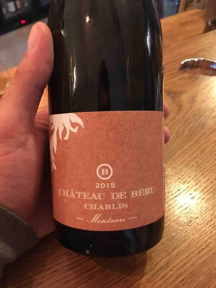 Chablis "Montserre" (Sans soufre) - Château de Béru - Athénaïs de Béru 