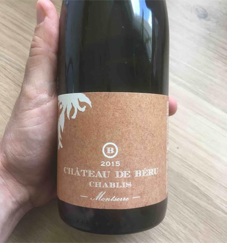 Chablis "Montserre" (Sans soufre) - Château de Béru - Athénaïs de Béru 