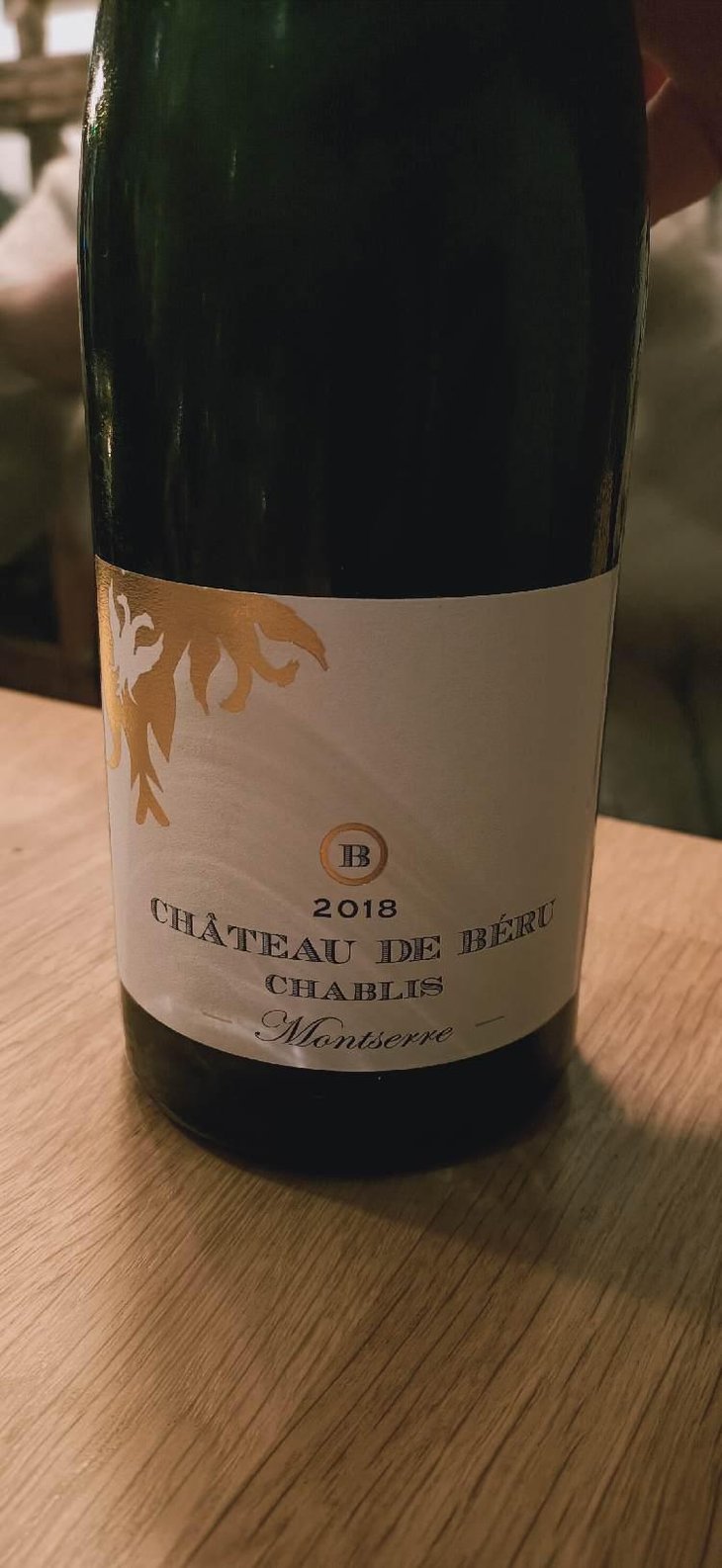 Chablis "Montserre" (Sans soufre) - Château de Béru - Athénaïs de Béru 