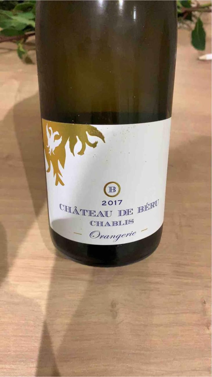 Chablis "Orangerie" - Château de Béru - Athénaïs de Béru 
