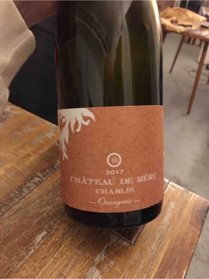 Chablis "Orangerie" (Sans soufre) - Château de Béru - Athénaïs de Béru 