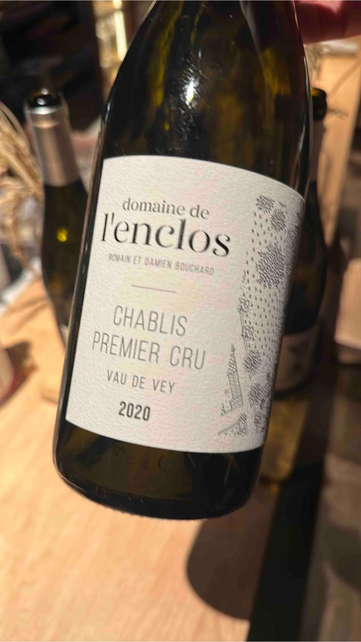 Chablis Premier Cru Vau de Vey - Domaine de l’Enclos - Romain & Damien Bouchard -2020