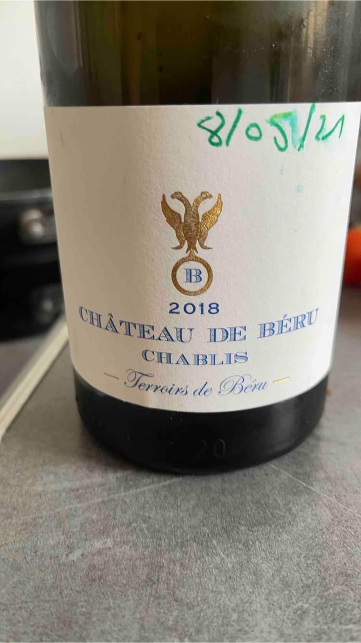 Chablis "Terroirs de Béru" - Château de Béru - Athénaïs de Béru 