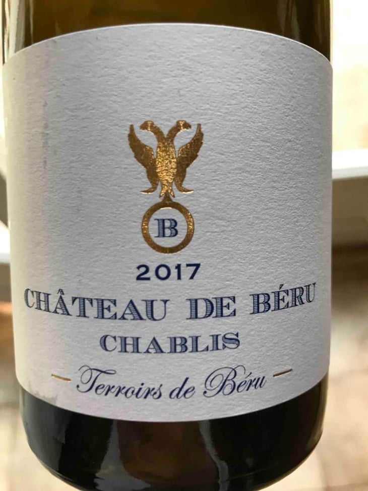 Chablis "Terroirs de Béru" - Château de Béru - Athénaïs de Béru 