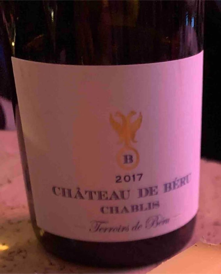 Chablis "Terroirs de Béru" - Château de Béru - Athénaïs de Béru 