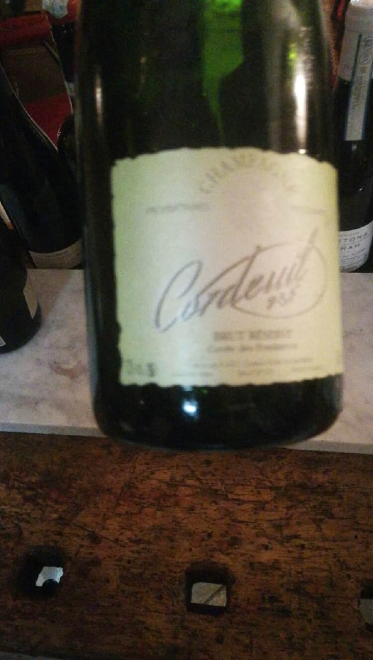 Champagne Brut Reserve - Cordeuil p&f - Gilbert et Erlande Cordeuil 