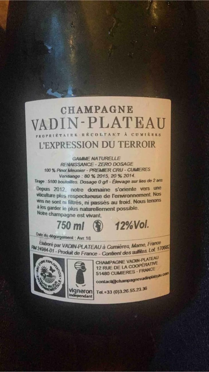 Champagne Vadin-plateau - Vadin Plateau - Jean-Luc & Yann Vadin 