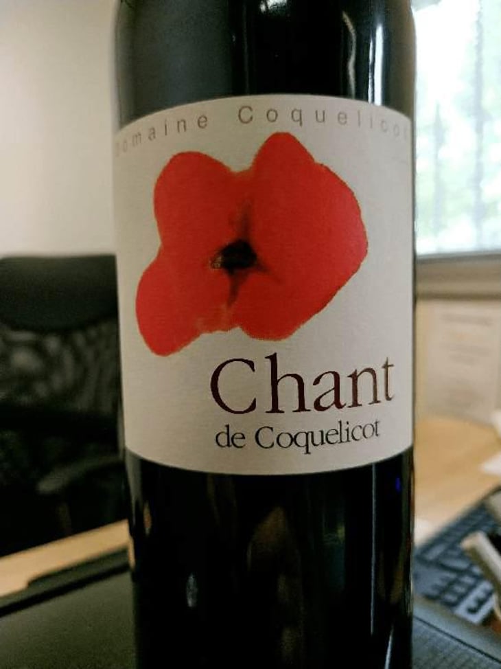 Chant de Coquelicot - Domaine Coquelicot - Gregoire Rousseau 