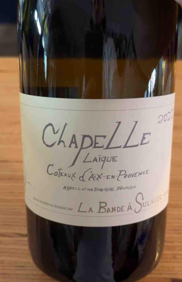 Chapelle Laïque Blanc - Domaine de Sulauze - Karina & Guillaume Lefèvre 