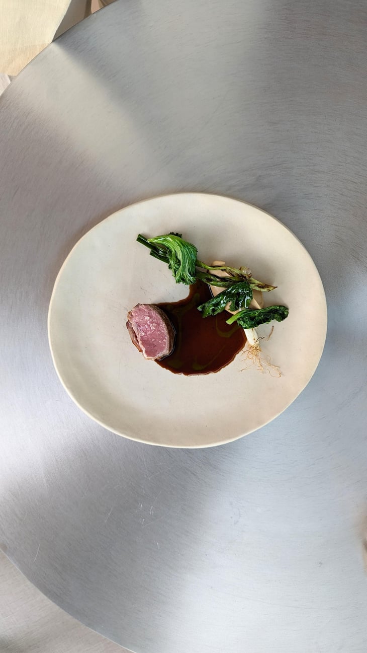 Char Grilled Lamb, Aubergine, Spring Onions - Austa - 666930