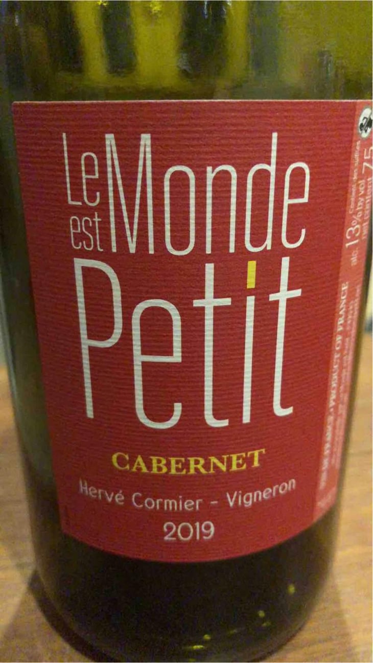 Chardonnay - Le Monde est Petit - Arnaud Legros & Hervé Cormier 
