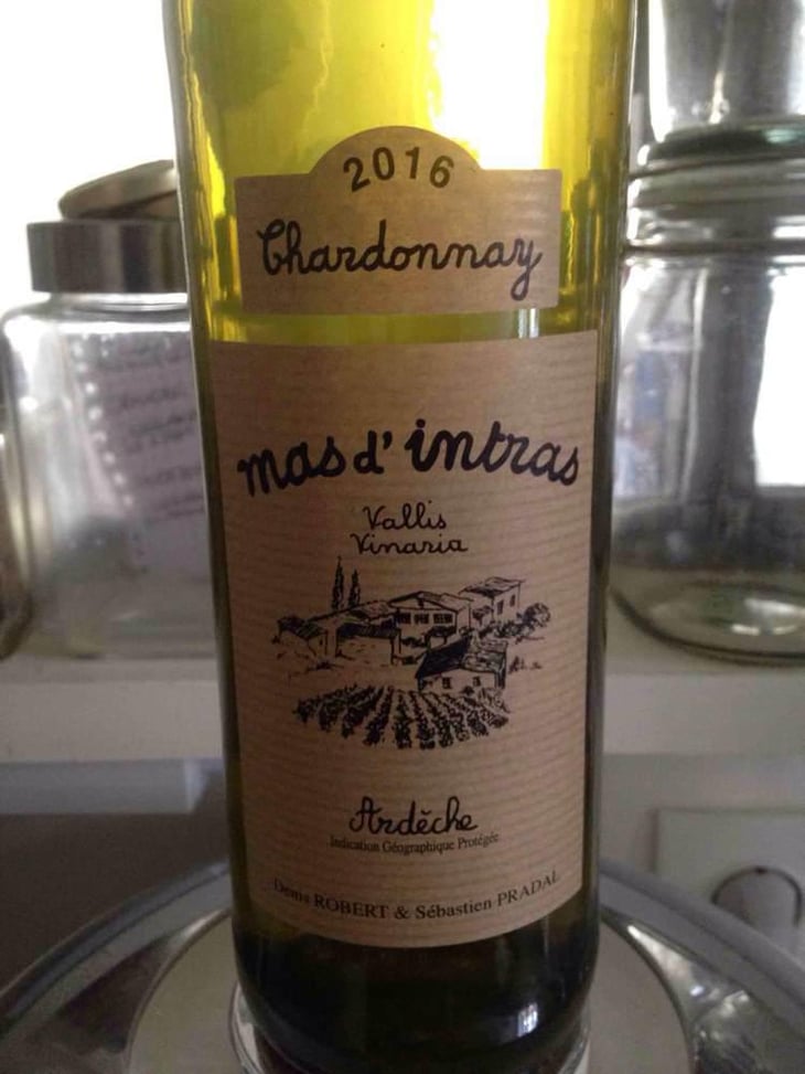 Chardonnay - Mas D'Intras - Sébastien Pradal & Denis Robert 