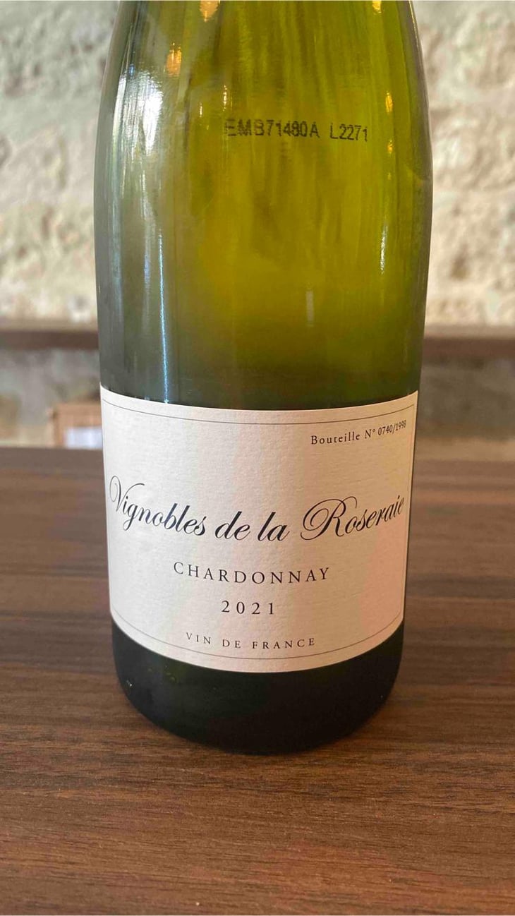 Chardonnay - Domaine De La Roseraie - Julien Petitjean -2021