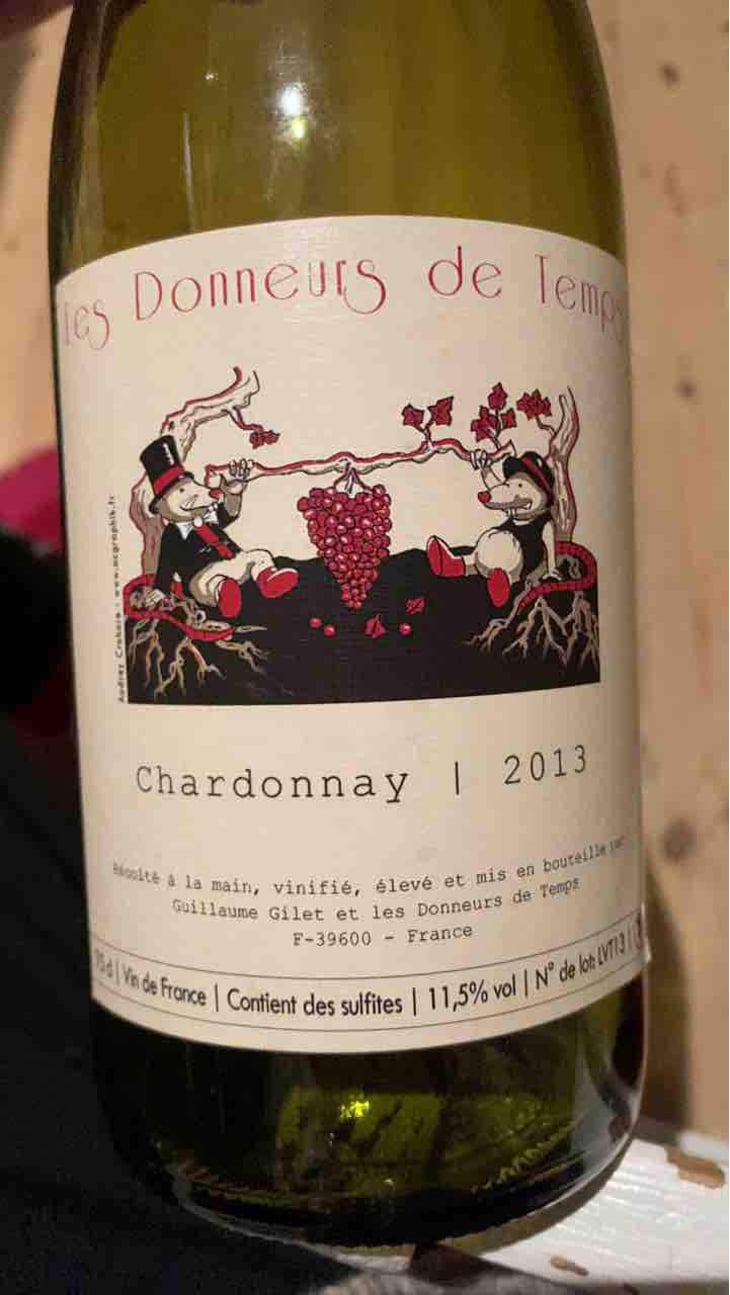 Chardonnay - Les Donneurs de Temps - Guillaume Gilet 