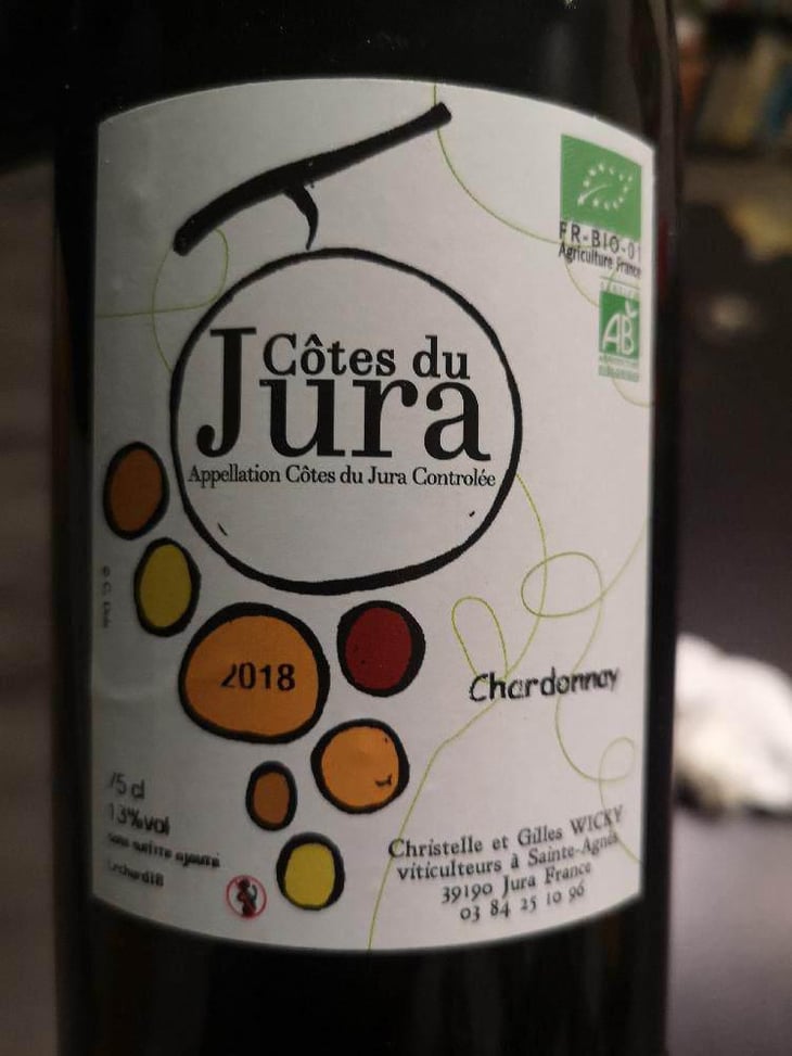 Chardonnay - Gilles Wicky - Christelle & Gilles Wicky -2018