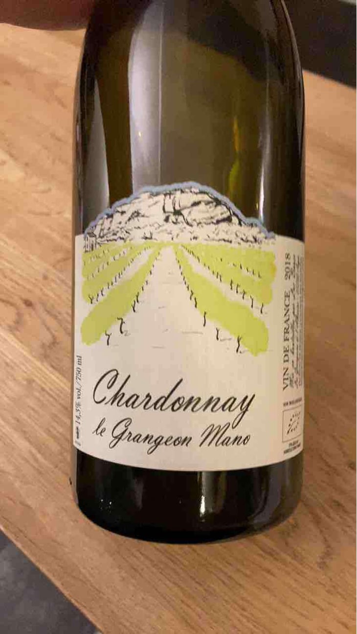 Chardonnay Le Grangeon Mano - Les Grangeons de l'Albarine - Luc Bauer 