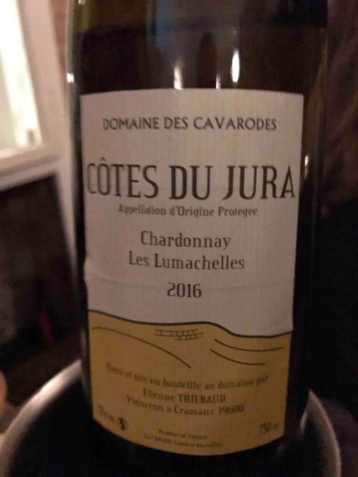 Chardonnay Les Lumachelles - Domaine des Cavarodes - Etienne Thiebaud 