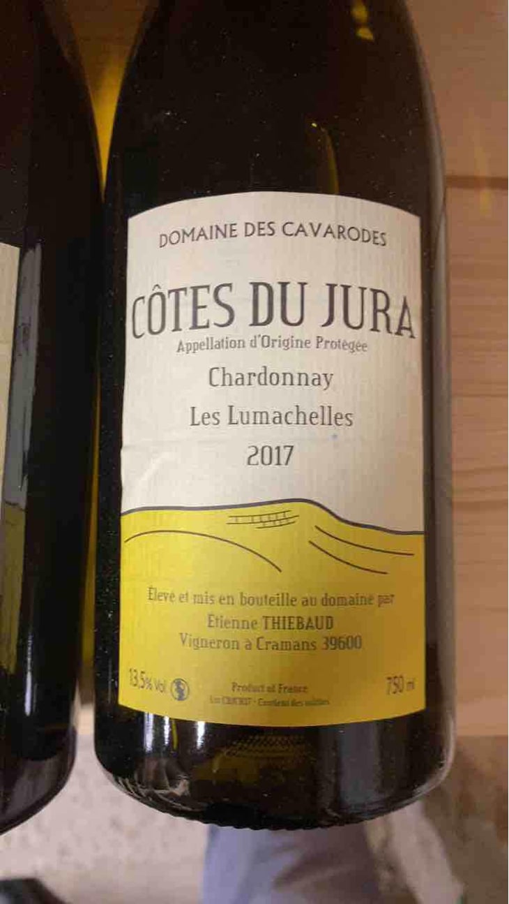 Chardonnay Les Lumachelles - Domaine des Cavarodes - Etienne Thiebaud 