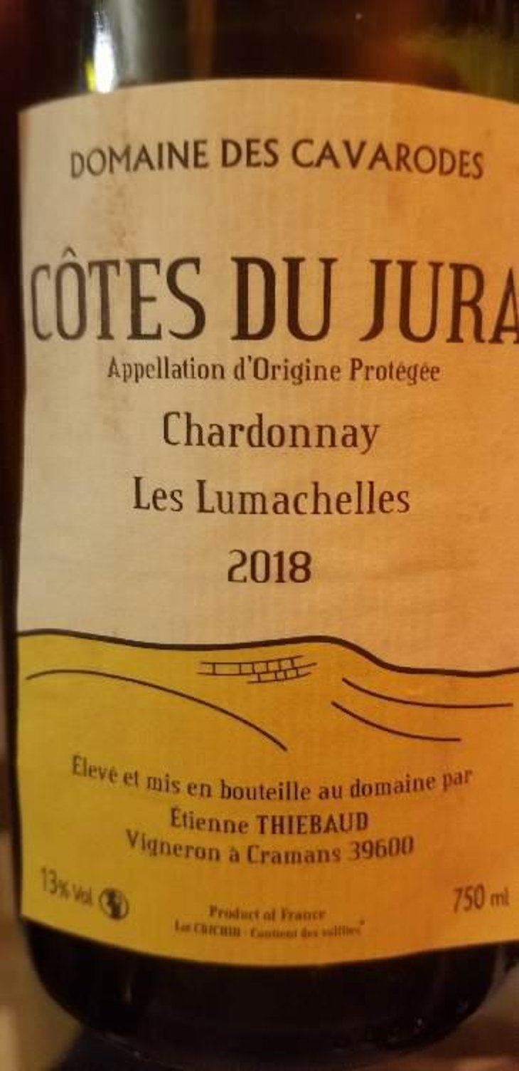 Chardonnay Les Lumachelles - Domaine des Cavarodes - Etienne Thiebaud 