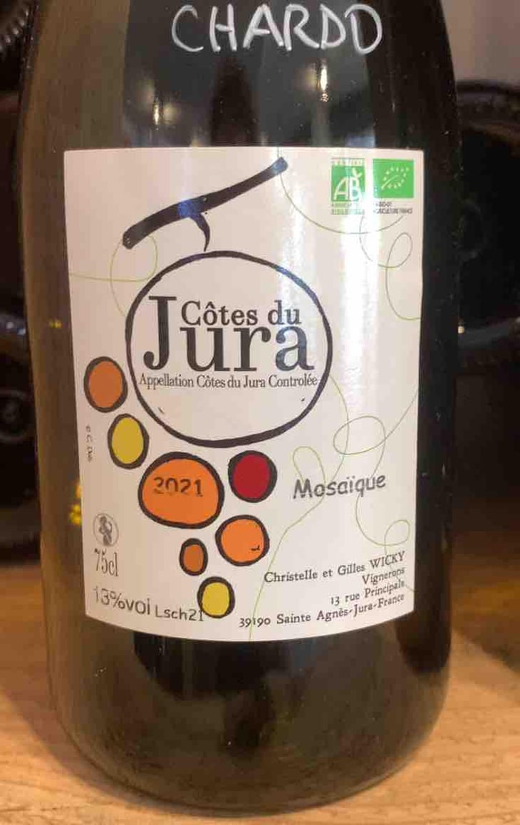 Chardonnay - Gilles Wicky - Christelle & Gilles Wicky -2018