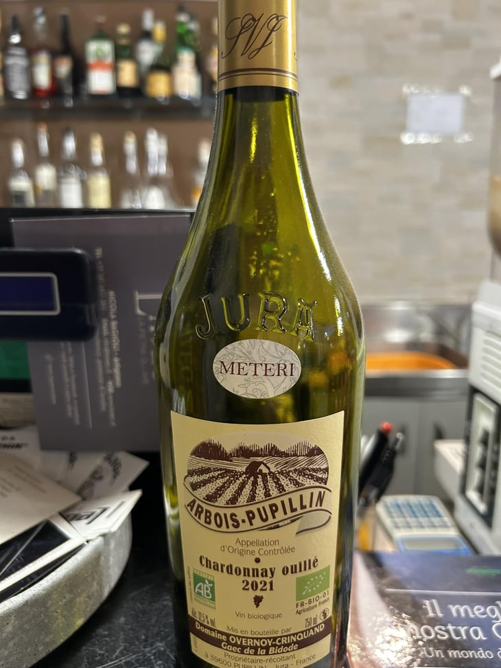chardonnay ouillé - Overnoy-Crinquand - Mickaël & Romaric Crinquand -2022