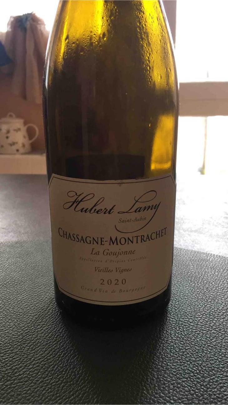 Chassagne-Montrachet La Goujonne Vieilles Vignes - Domaine Hubert Lamy - Olivier et Karine Lamy -2020