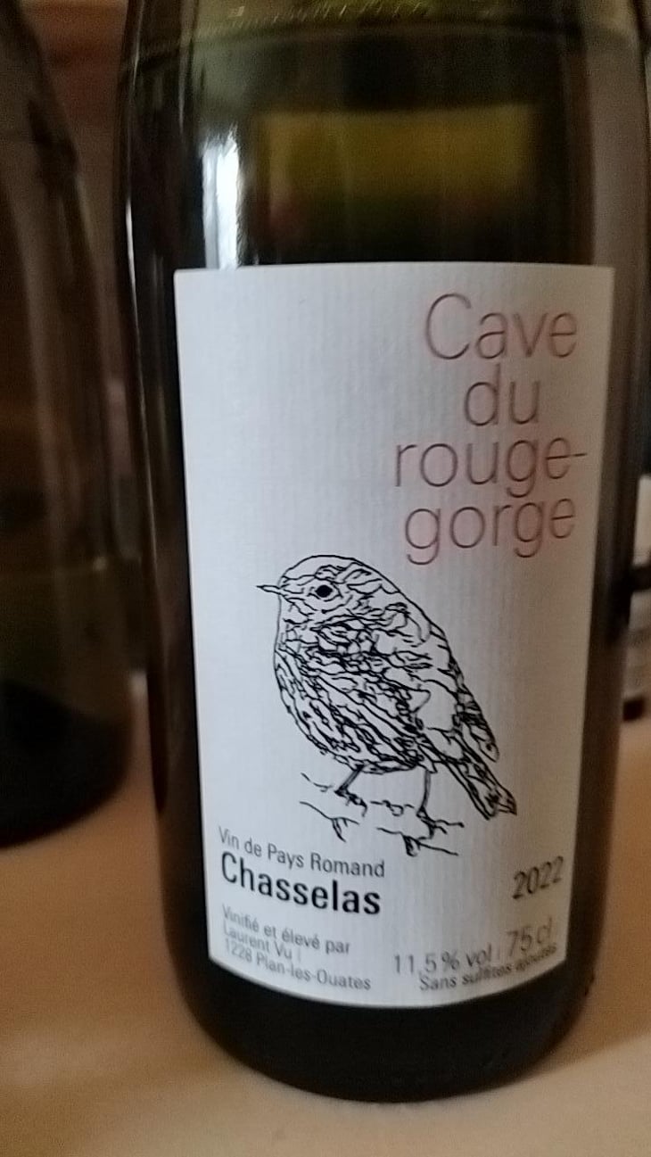 Chasselas - Cave du Rouge-Gorge - Laurent Vu, Lolo, Lola -2020