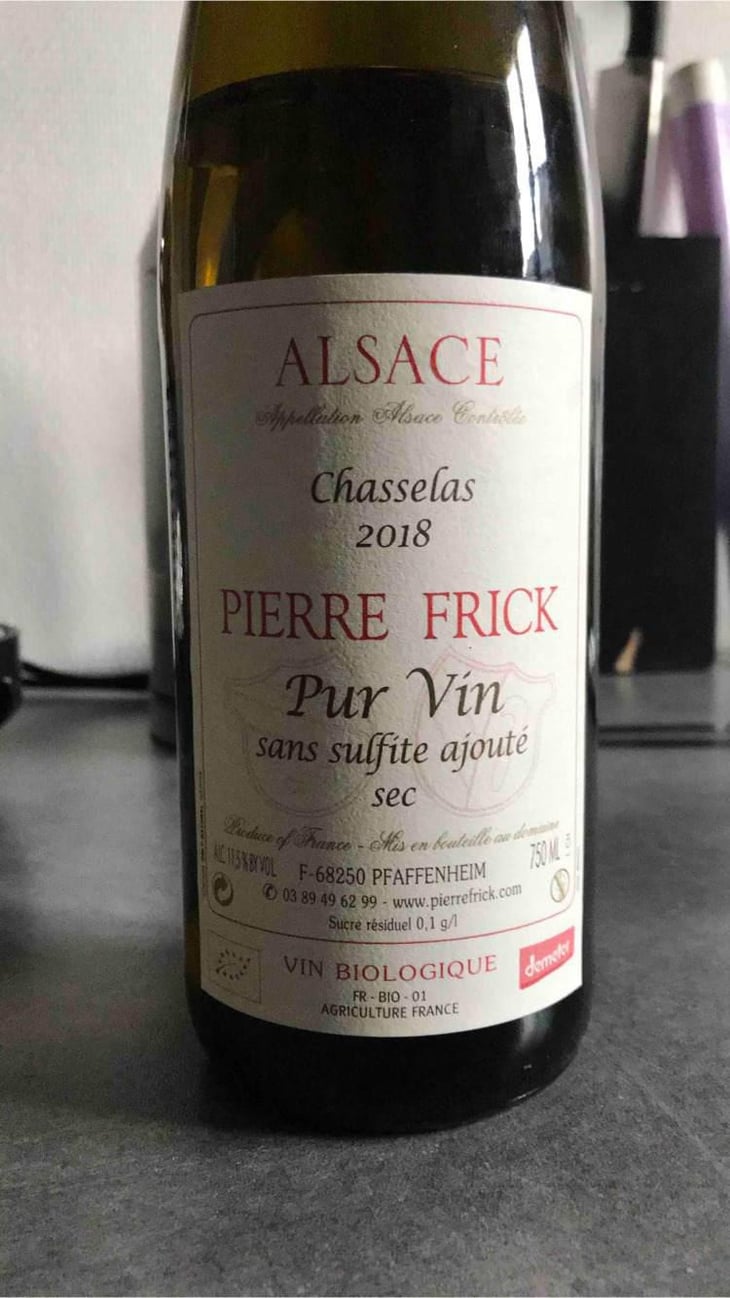 Chasselas - Domaine Pierre Frick - Jean-Pierre, Chantal et Thomas Frick 