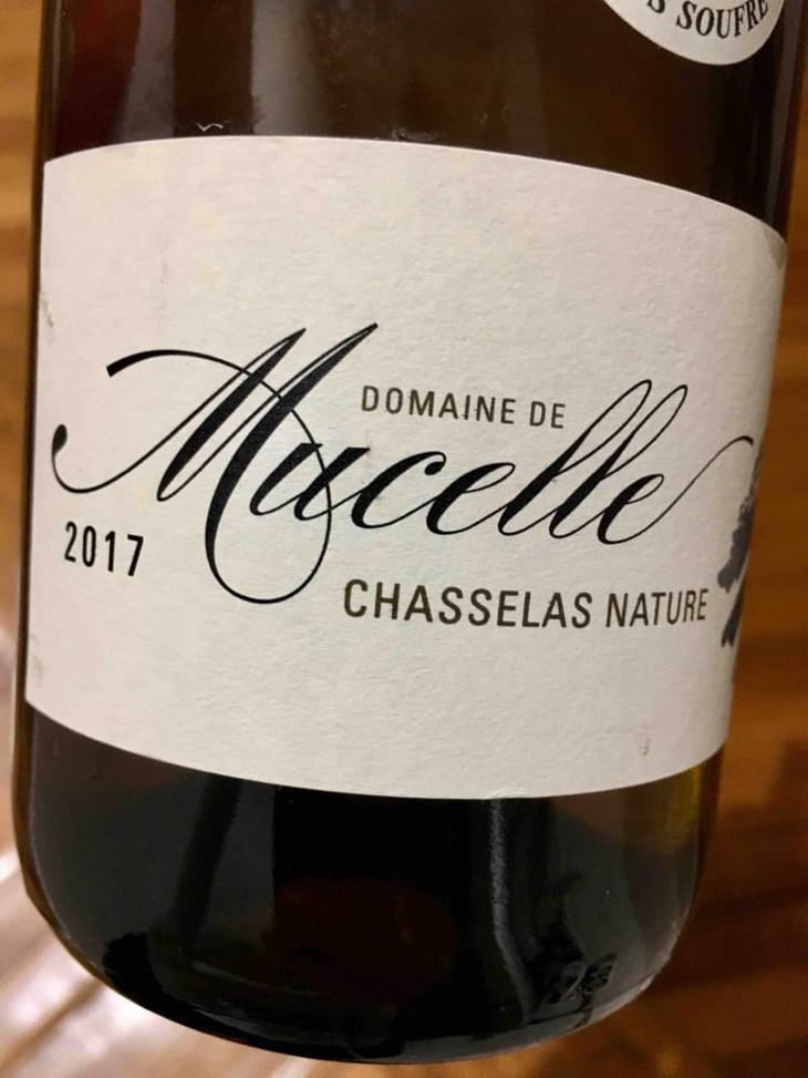 Chasselas Nature - Domaine De Mucelle - Frédéric PERICARD 