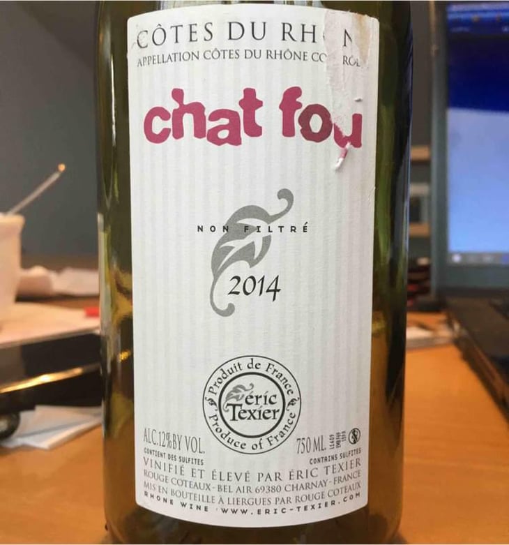 Chat Fou - Domaine Eric Texier - Laurence et Eric Texier 