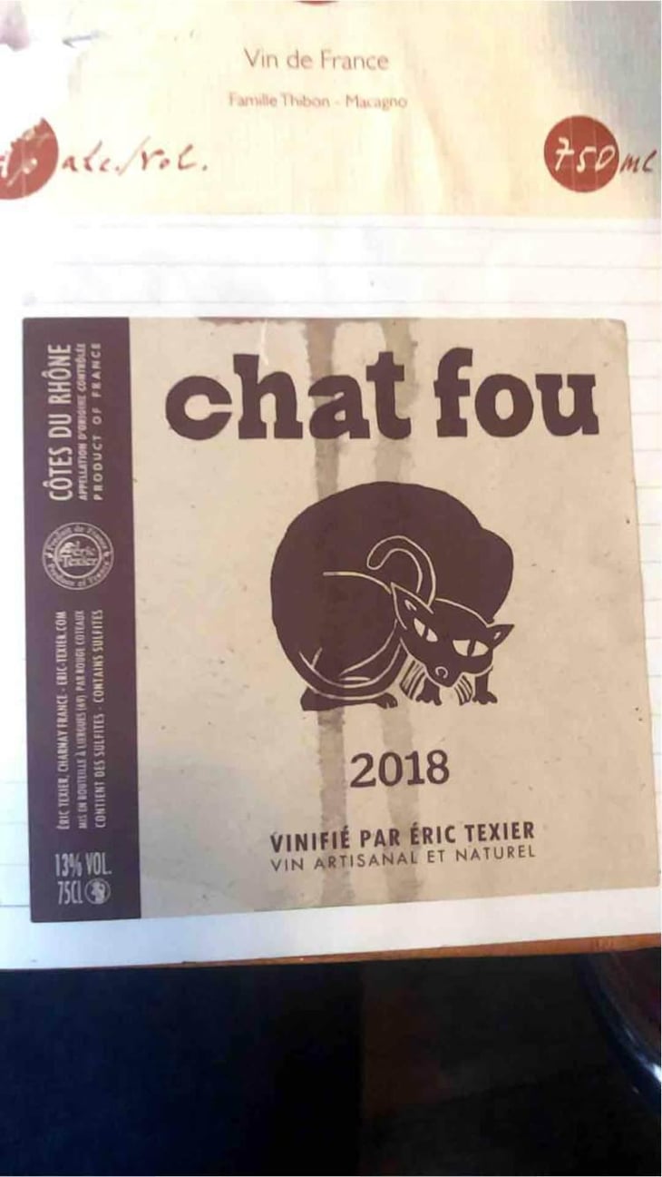 Chat Fou - Domaine Eric Texier - Laurence et Eric Texier 