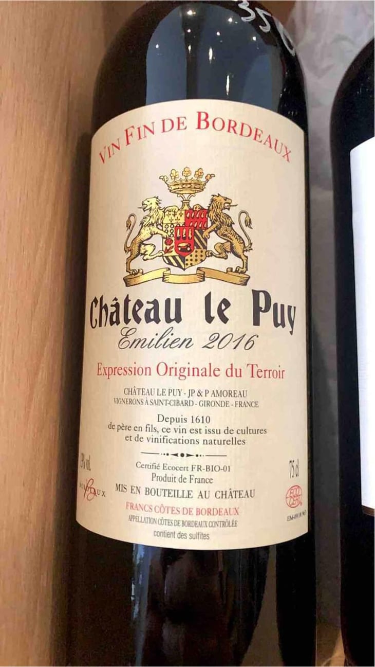 Emilien - Château le Puy - Jean-Pierre & Pascal Amoreau 