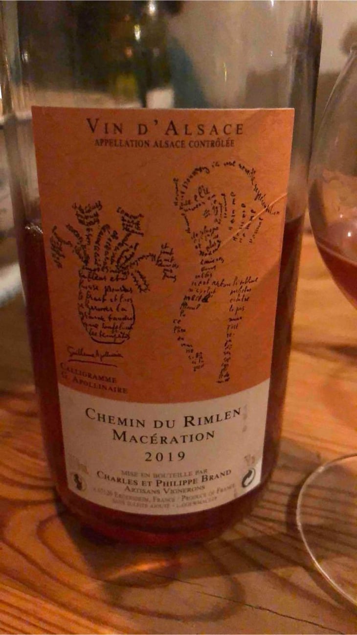 Chemin Du Rimlen Maceration - Domaine Brand & Fils - Philippe Brand 