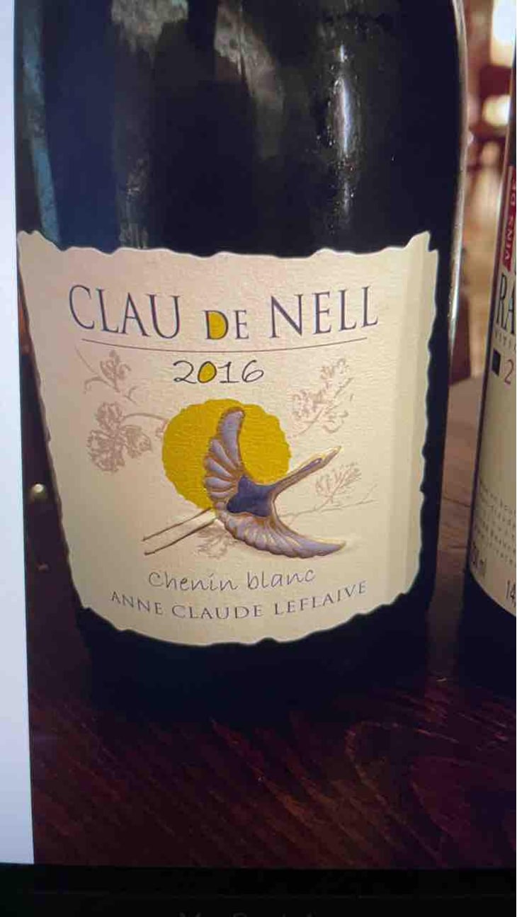 Chenin Blanc - Clau De Nell - Charlotte Jacques-Leflaive, Christian Jacques & Sylvain Potin -2018
