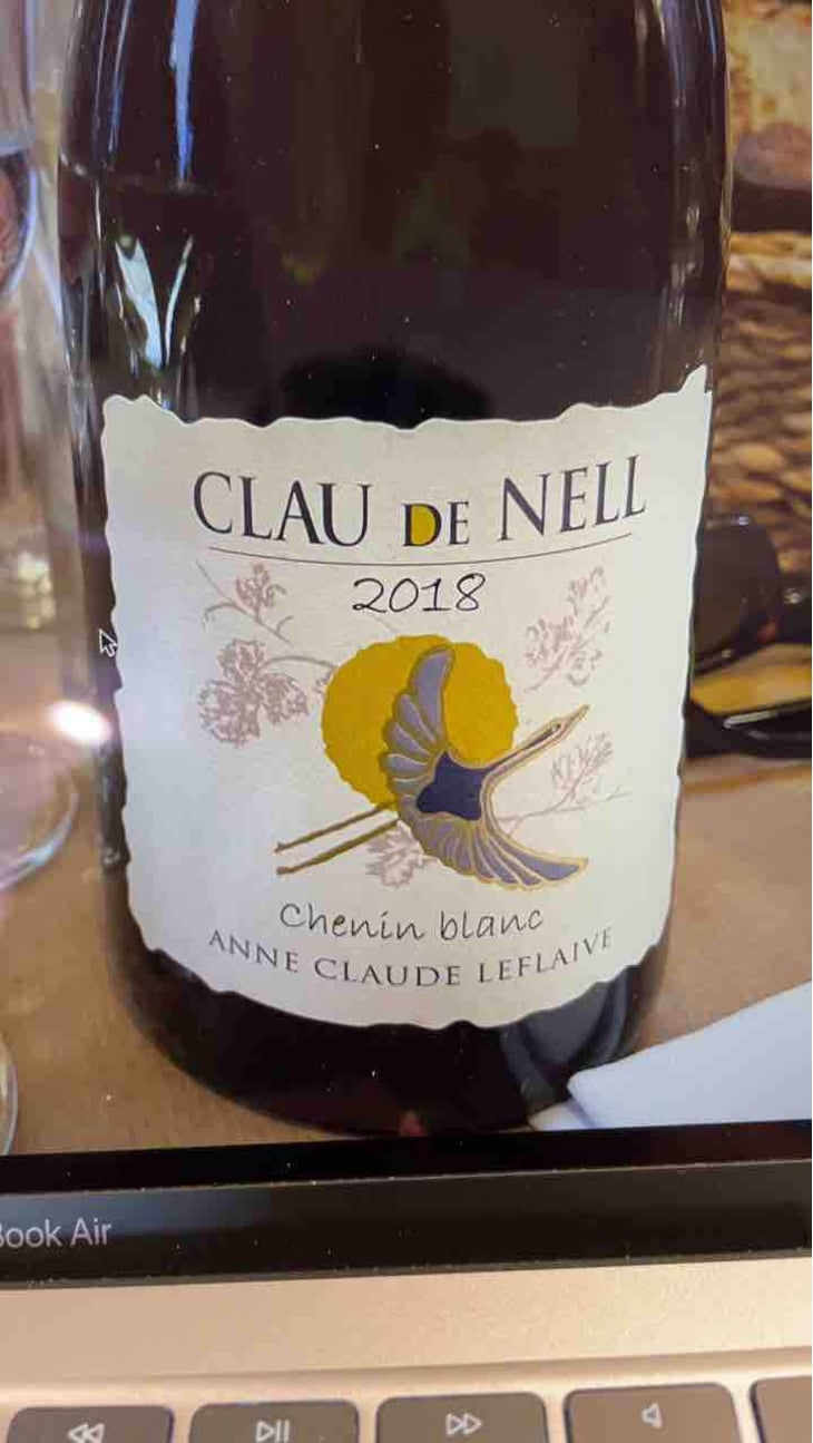 Chenin Blanc - Clau De Nell - Charlotte Jacques-Leflaive, Christian Jacques & Sylvain Potin -2018
