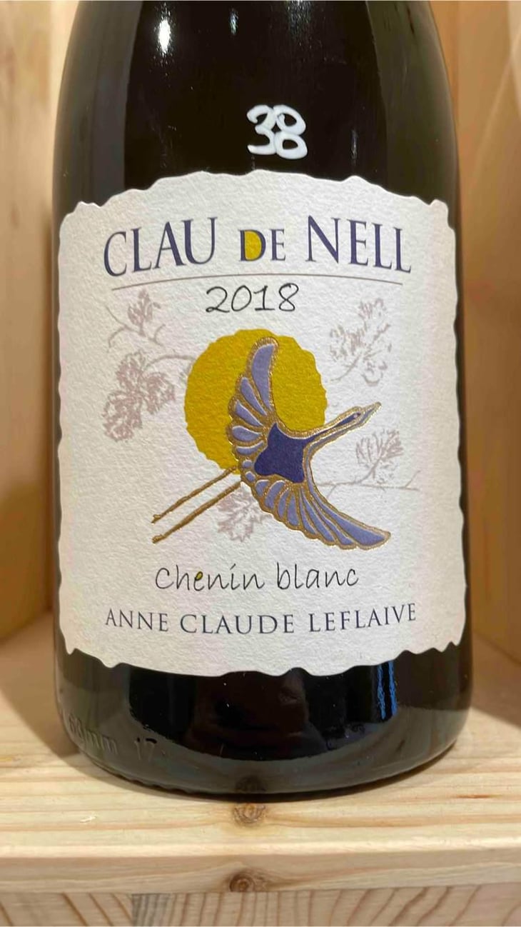 Chenin Blanc - Clau De Nell - Charlotte Jacques-Leflaive, Christian Jacques & Sylvain Potin -2018