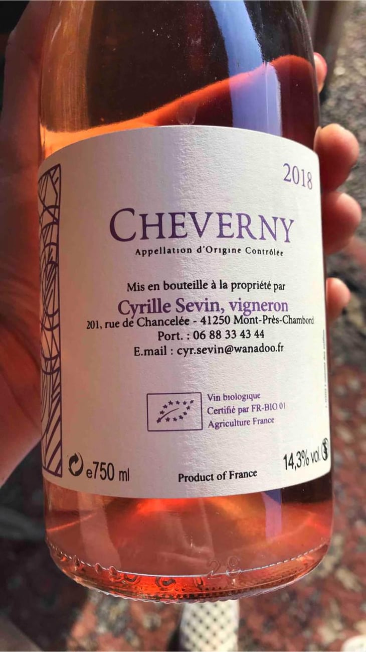 Cheverny Rosé - Cyrille Sevin - Cyrille Sevin 