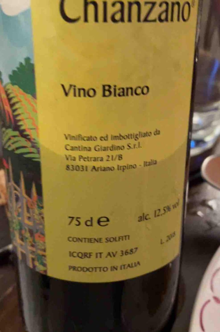 Chianzano Rosso - Cantina Giardino - Antonio Di Gruttola & Daniela De Gruttola 