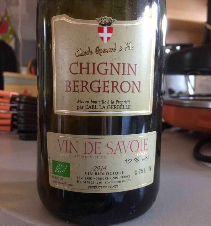 Chignin Bergeron - Claude Quenard et Fils - Claude Quenard & Fils 