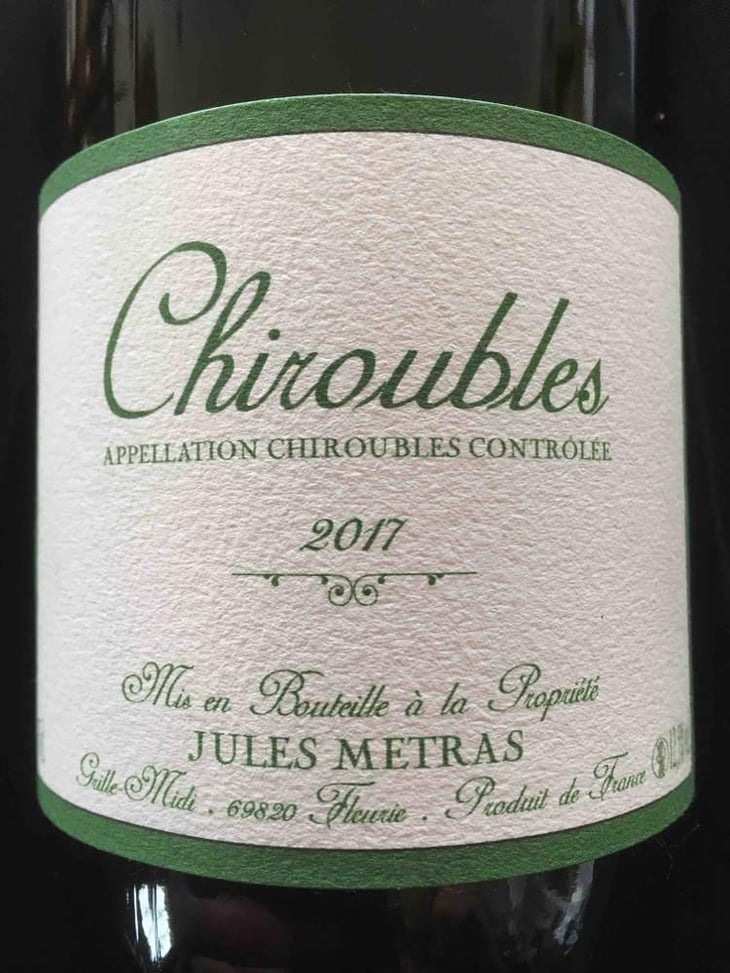 Chiroubles - Jules Métras - Jules Métras 