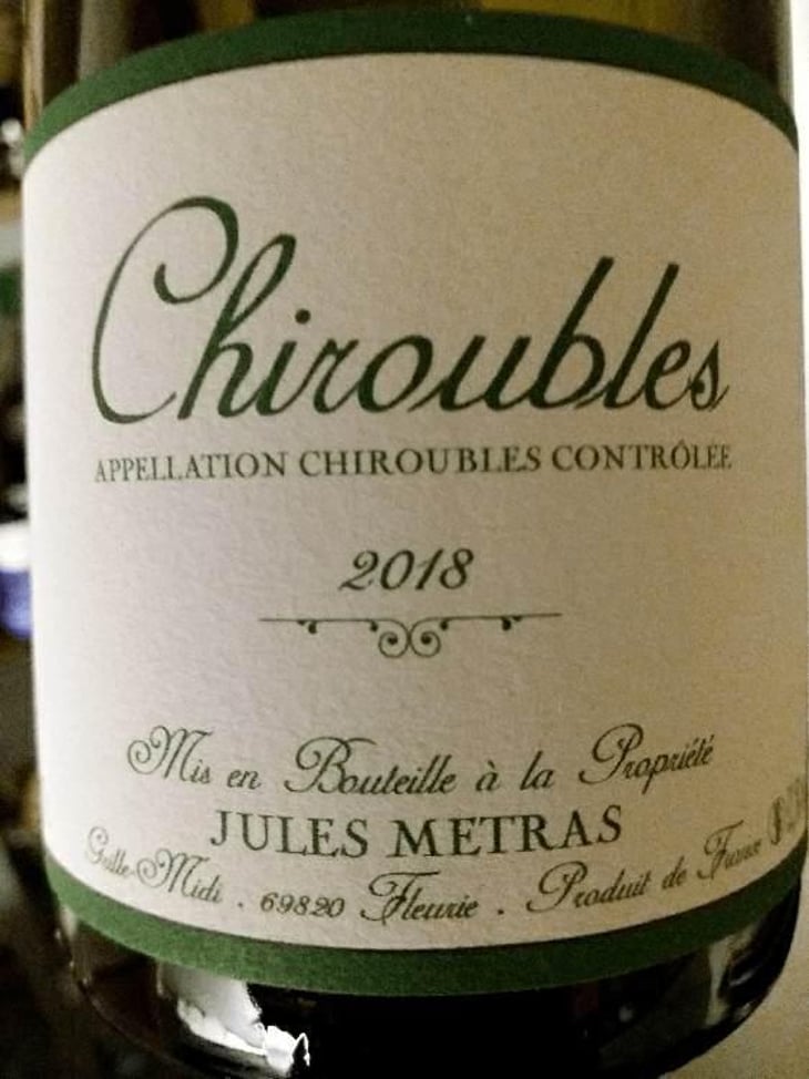 Chiroubles - Jules Métras - Jules Métras 