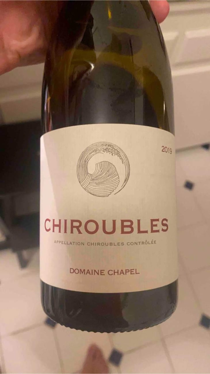 Chiroubles - Domaine Chapel - David Chapel & Michele Smith-Chapel -2019