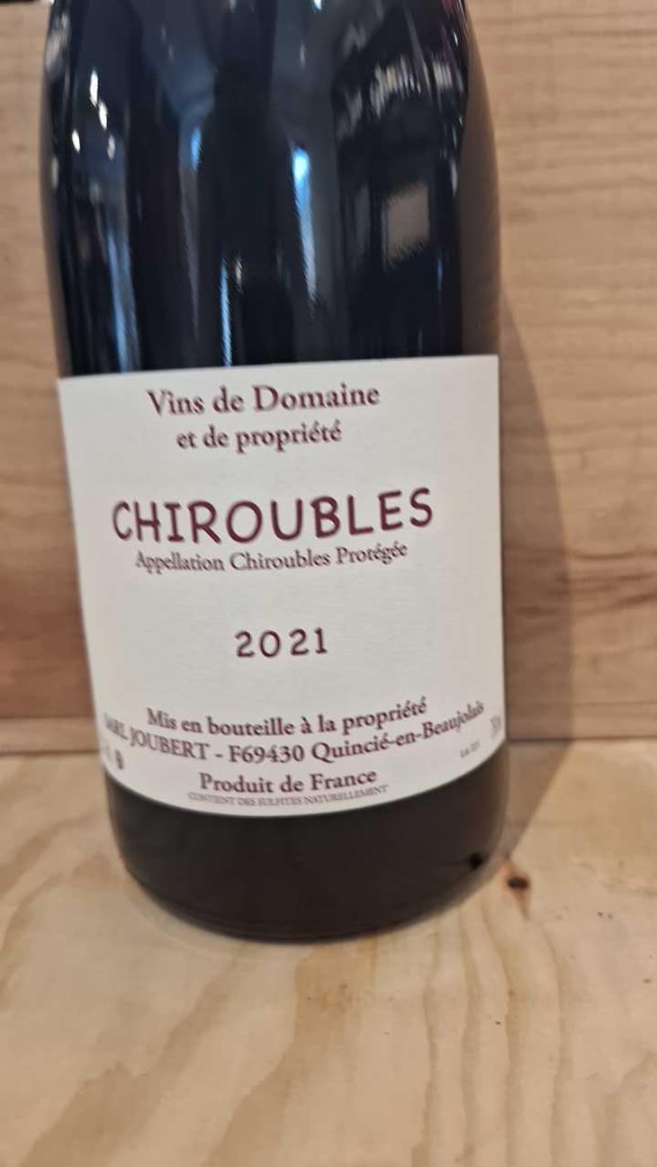 Chiroubles - Domaine Marcel Joubert - Carine Joubert 