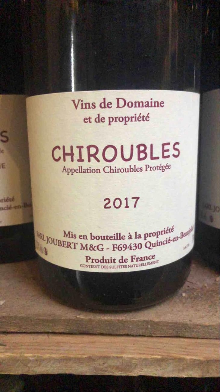 Chiroubles - Domaine Marcel Joubert - Carine Joubert 