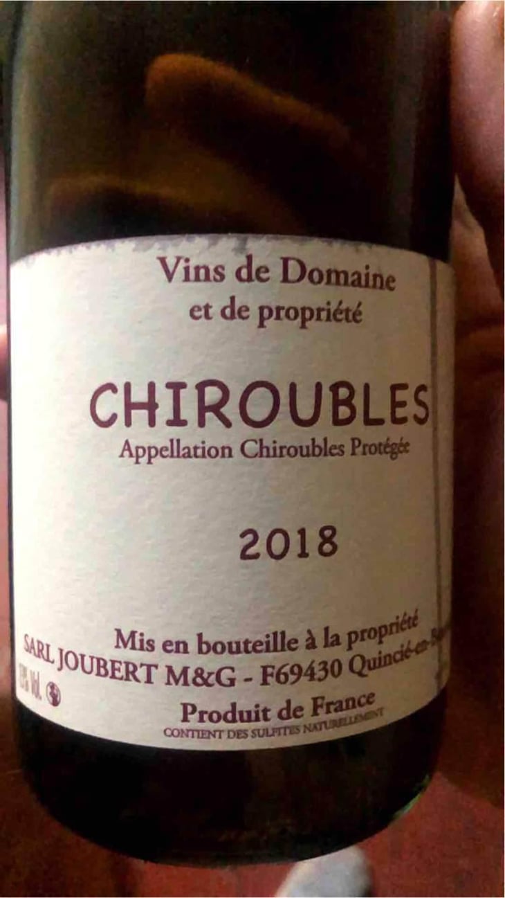 Chiroubles - Domaine Marcel Joubert - Carine Joubert 