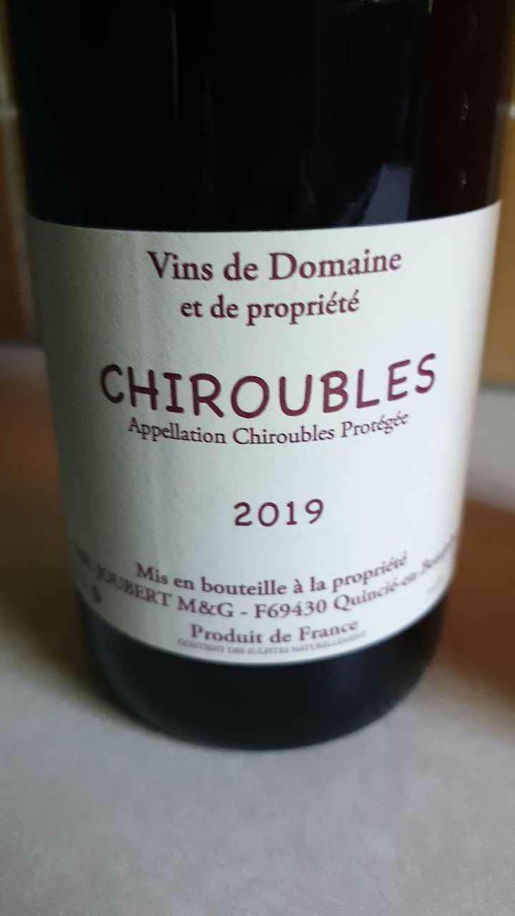 Chiroubles - Domaine Marcel Joubert - Carine Joubert 