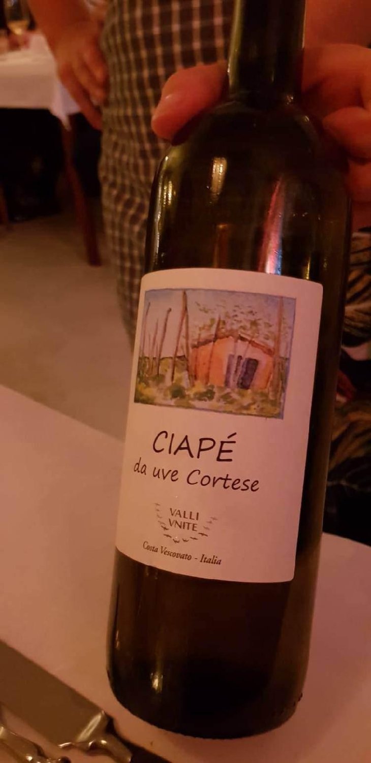 Ciapé da uve cortese - Costa Vescovato - Valli Vnite 