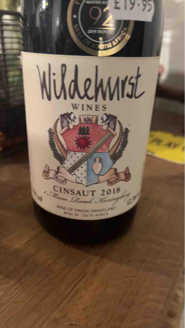 Cinsaut 2017 - Wildehurst - Sheree Nothnagel 
