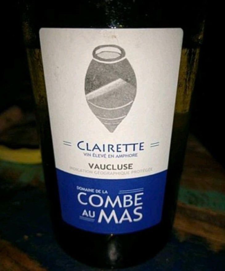 Clairette - La Combe au Mas - Marie-Sophie Jullien & Thomas Ayoun 