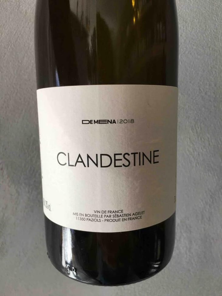 Clandestine (blanc) - Domaine de Mena - Sébastien Agelet 